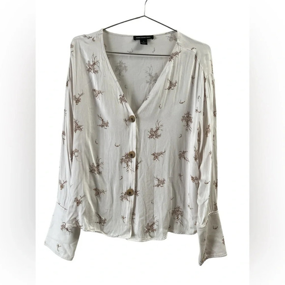 Something navy White long sleeve blouse - Picture 2 of 6